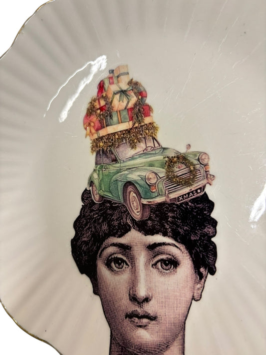 Vintage Wandbord Lina Fornasetti Kerst