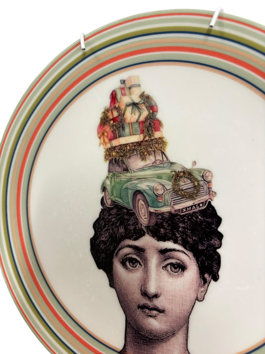 Vintage Wandbord Lina Fornasetti Kerst