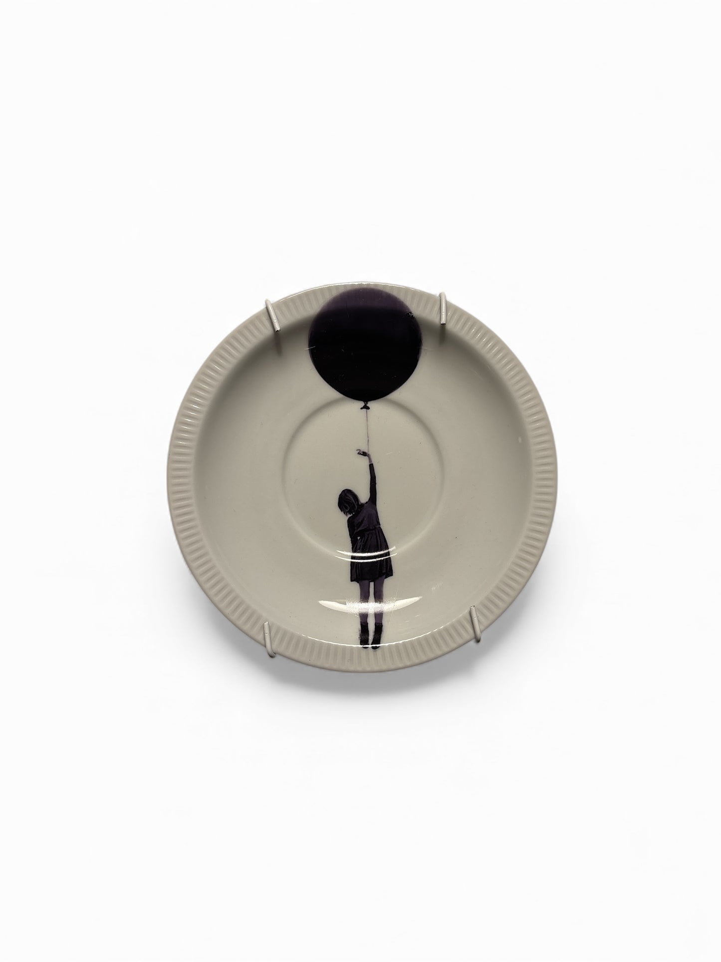 Vintage Wandbord Meisje met Ballon | The Vintage Vibe