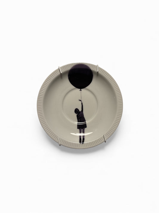 Vintage Wandbord Meisje met Ballon | The Vintage Vibe