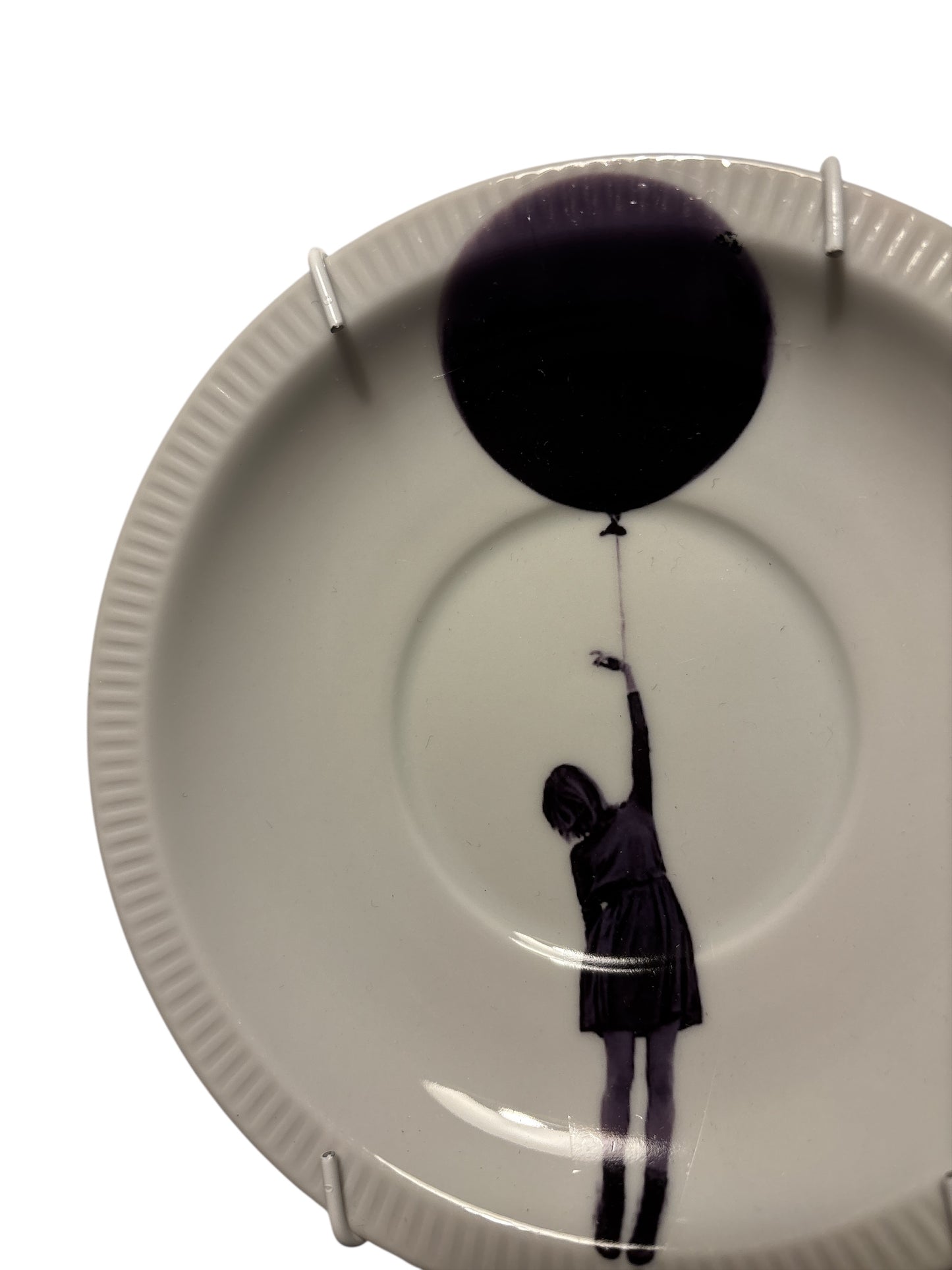 Vintage Wandbord Meisje met Ballon | The Vintage Vibe