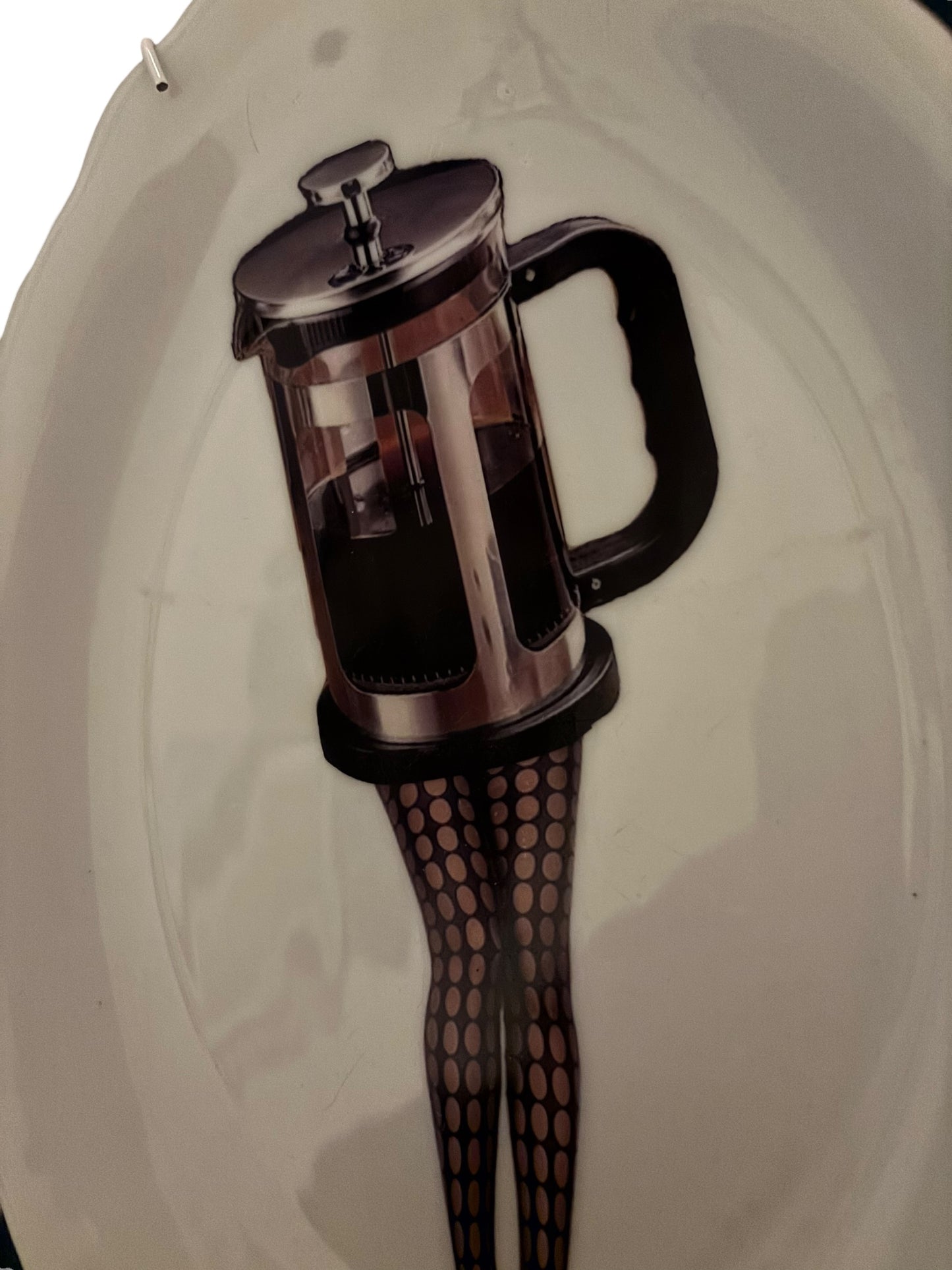 Vintage Wandbord Ovaal Koffie