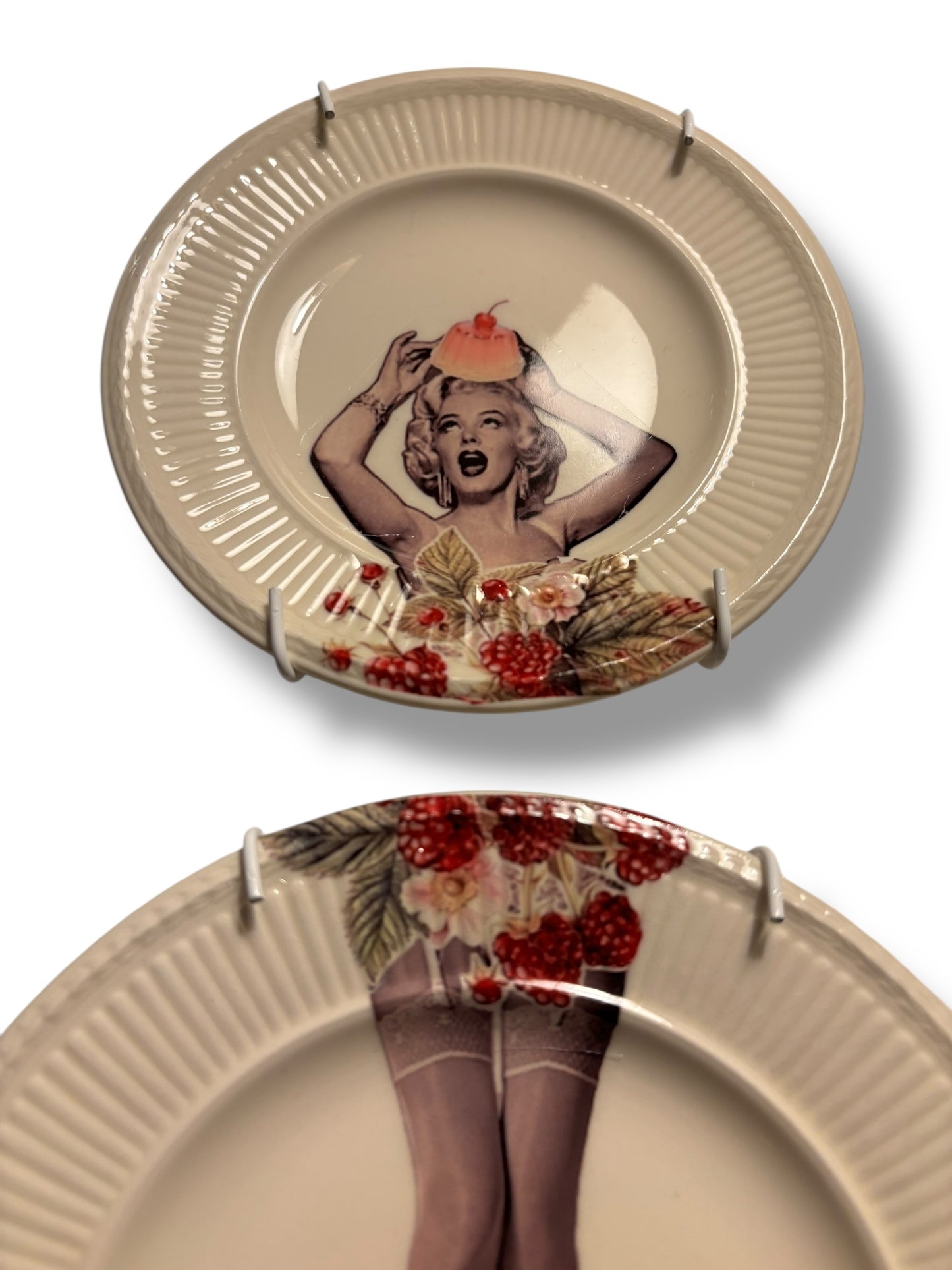 Vintage Wandbord Marilyn Framboos Set | The Vintage Vibe