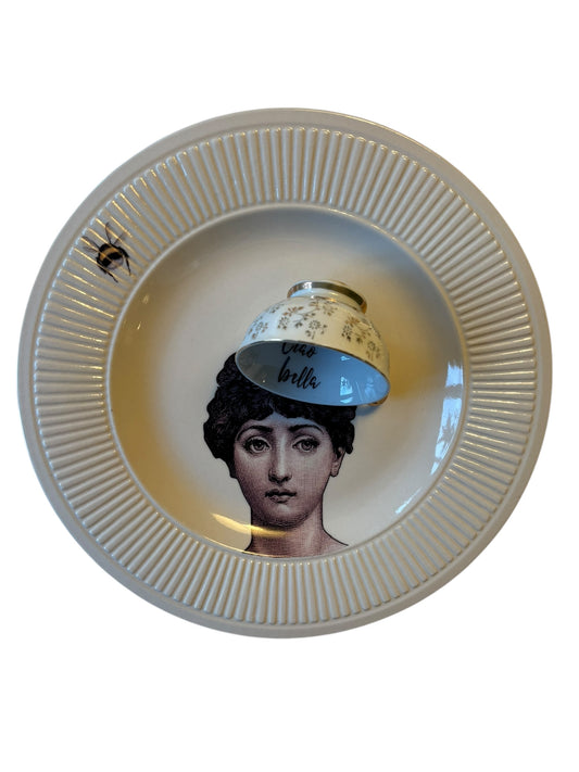 Vintage Wandbord Lina Fornasetti Kopje | The Vintage Vibe