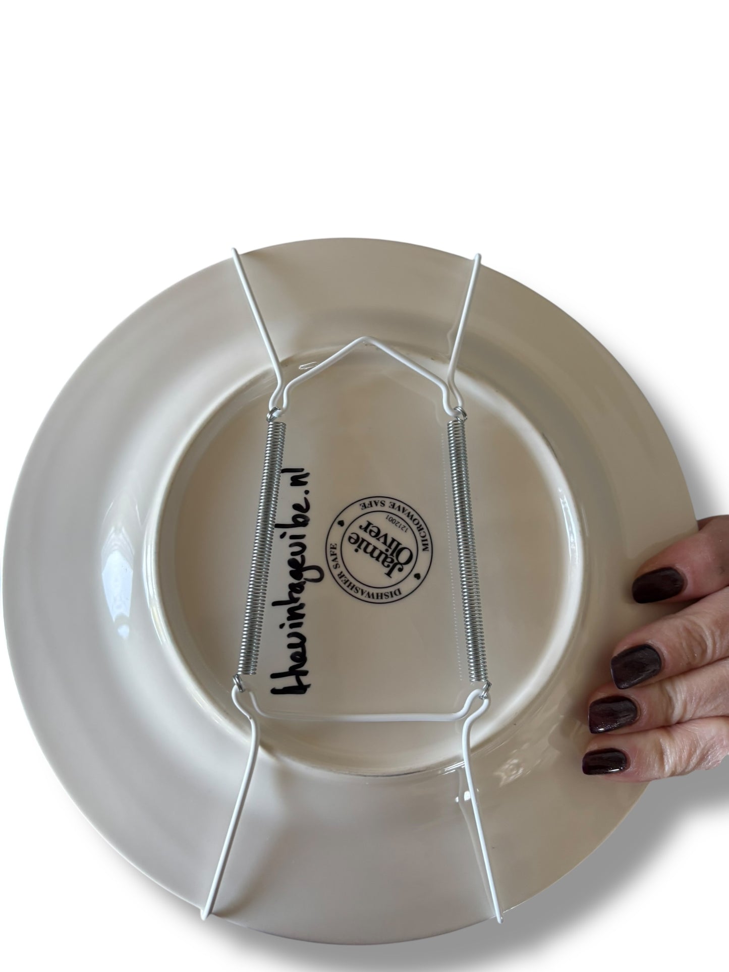 Vintage Wandbord Blauwe Dame | The Vintage Vibe