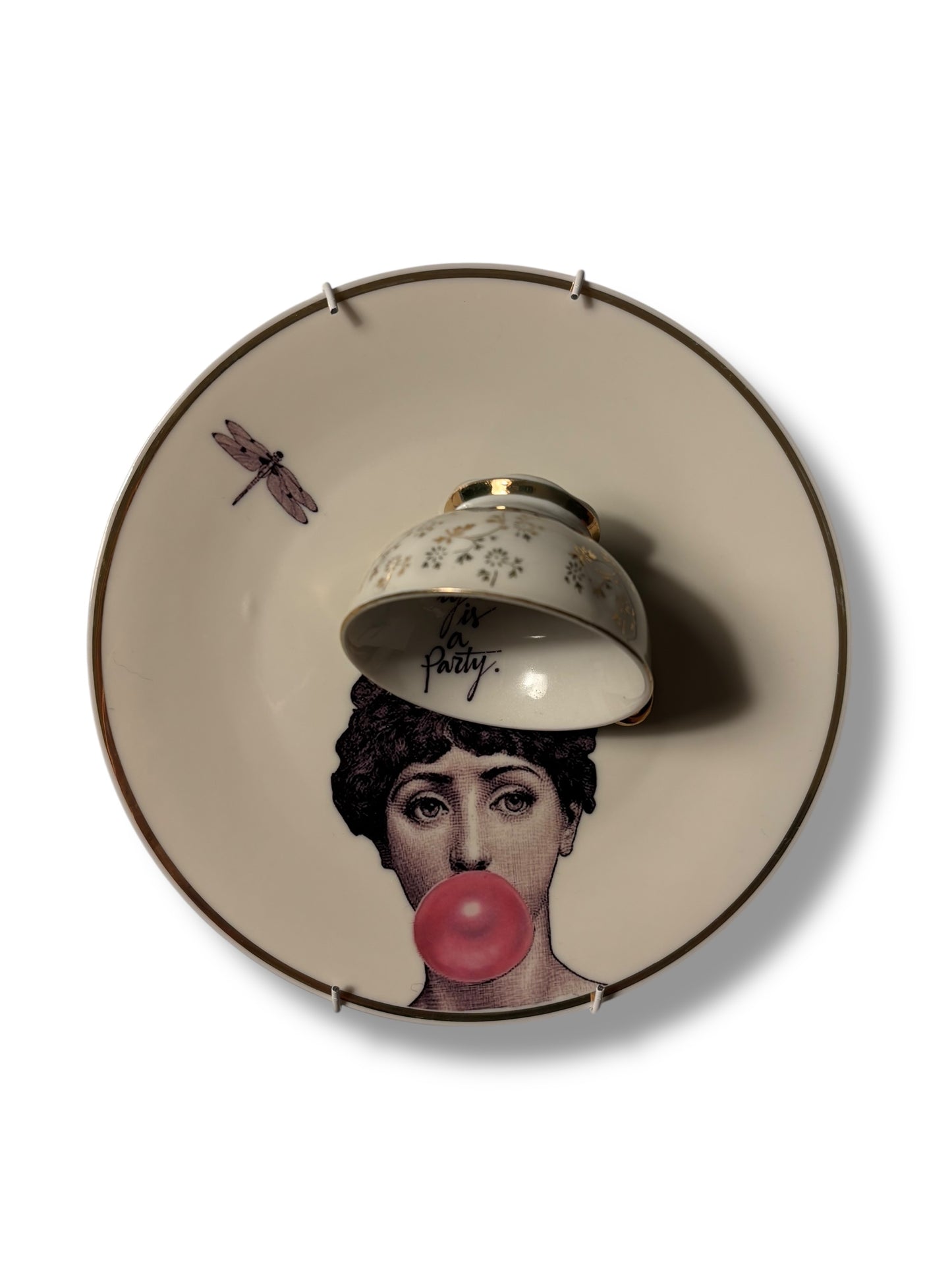 Vintage Wandbord Fornasetti Life is a Party