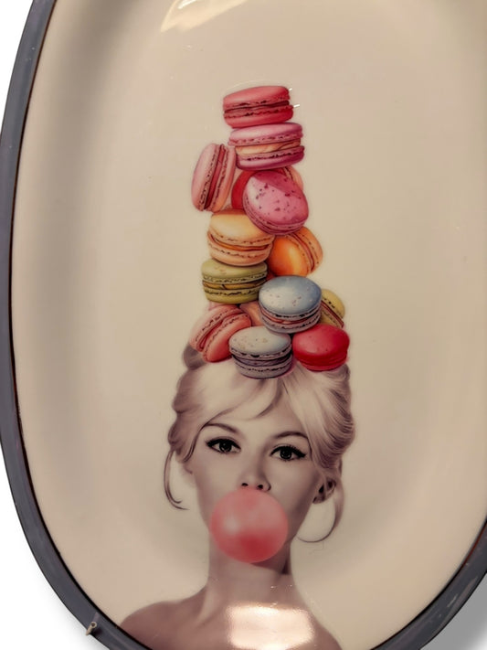 Vintage Wandbord Ovaal Brigitte Bardot