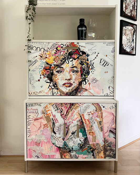 Vintage highboard ‘Marilyn Monroe’, uniek, stijlvol en ruim | The Vintage Vibe